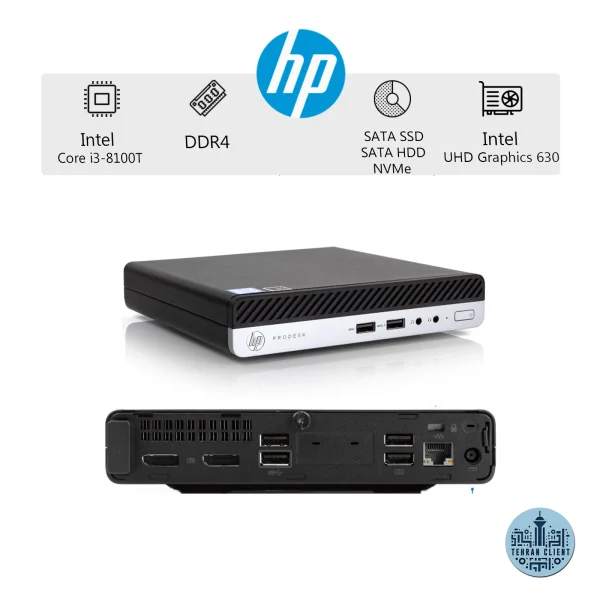 تین کلاینت (Core i3-8100t)HP ProDesk 400 G4